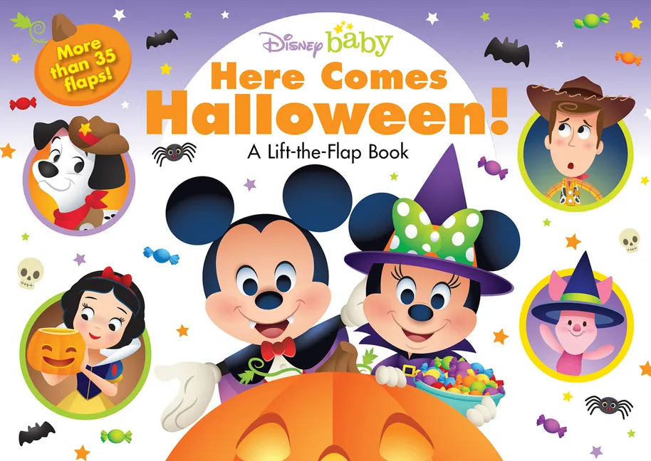 Disney Board Book - Disney Baby: Here Comes Halloween!: A Lift-The-Flap Book