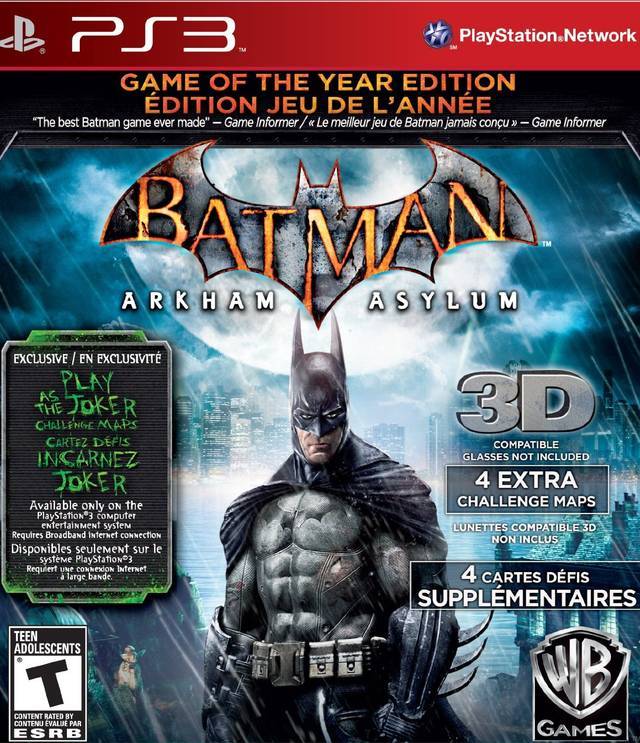 Batman Video Game - Arkham Asylum Game Of The Year Edition (Greatest Hits) (Playstation 3)