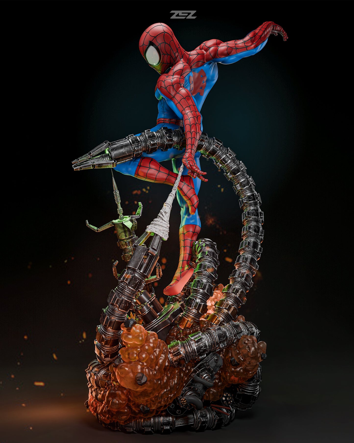 Marvel Comics Statue - Spider-Man x Doc Ock (1:6 Scale)