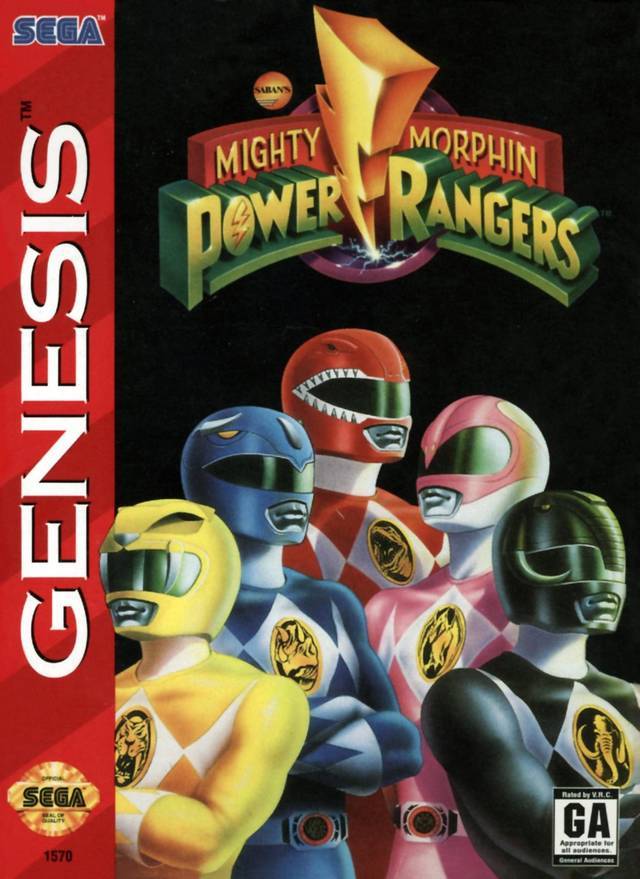 Power Rangers Video Game - Mighty Morphin Power Rangers (Sega Genesis)