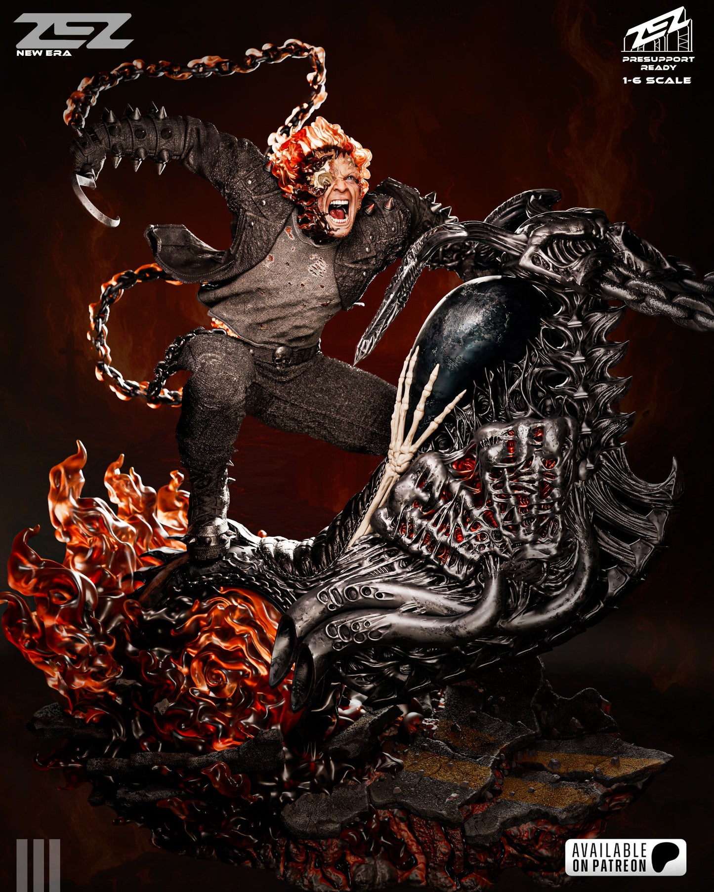 Marvel Comics Statue - Ghost Rider (1:6 Scale & Bust)