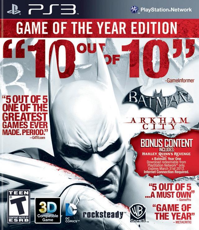 Batman Video Game - Arkham City Game Of The Year Edition (Playstation 3)