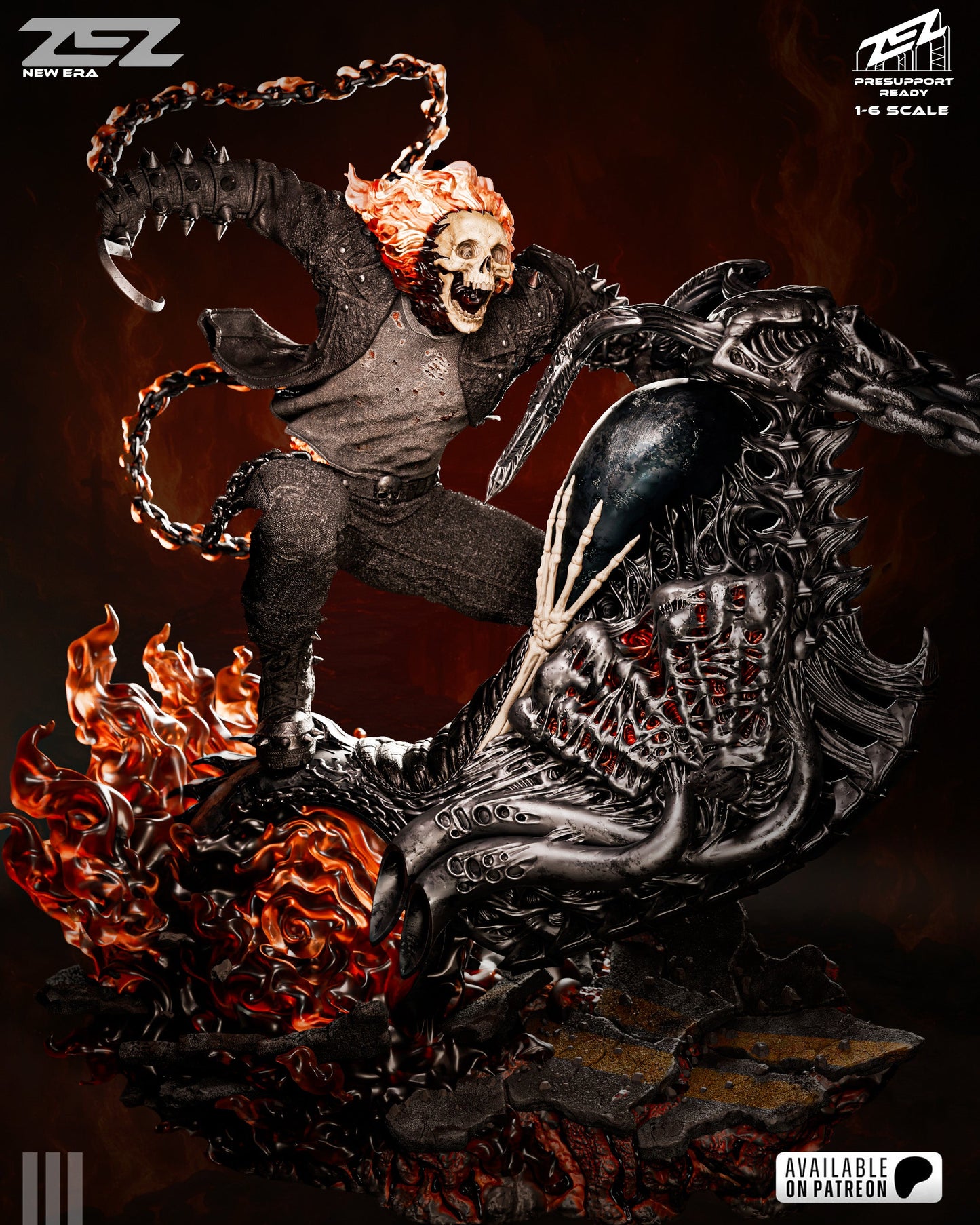 Marvel Comics Statue - Ghost Rider (1:6 Scale & Bust)