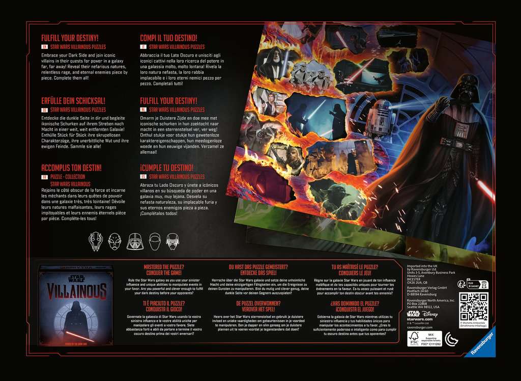 Star Wars Villainous Puzzle - Asajj Ventress