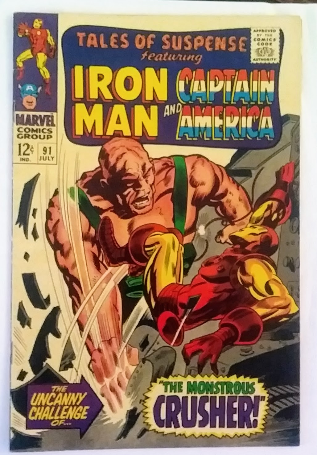 Tales of Suspense #091, Marvel Comics (July 1967, VG)