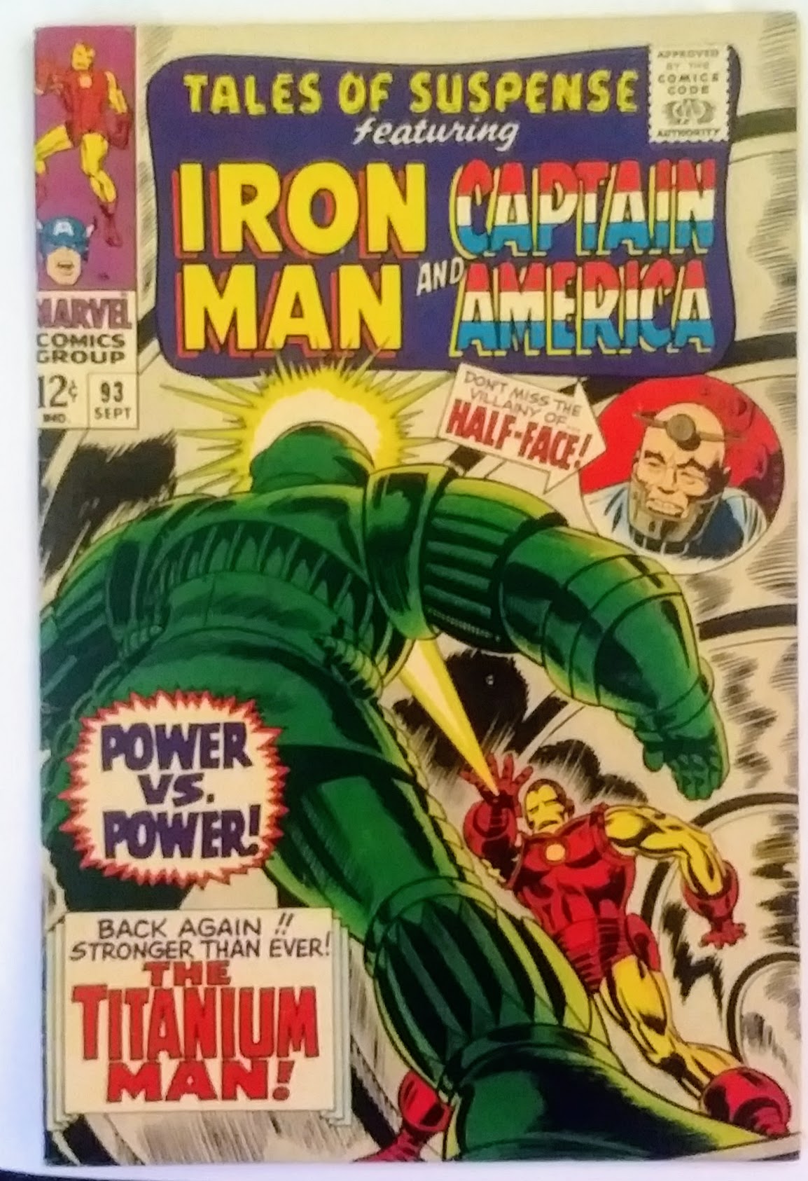 Tales of Suspense #093, Marvel Comics (September 1967, FN-)