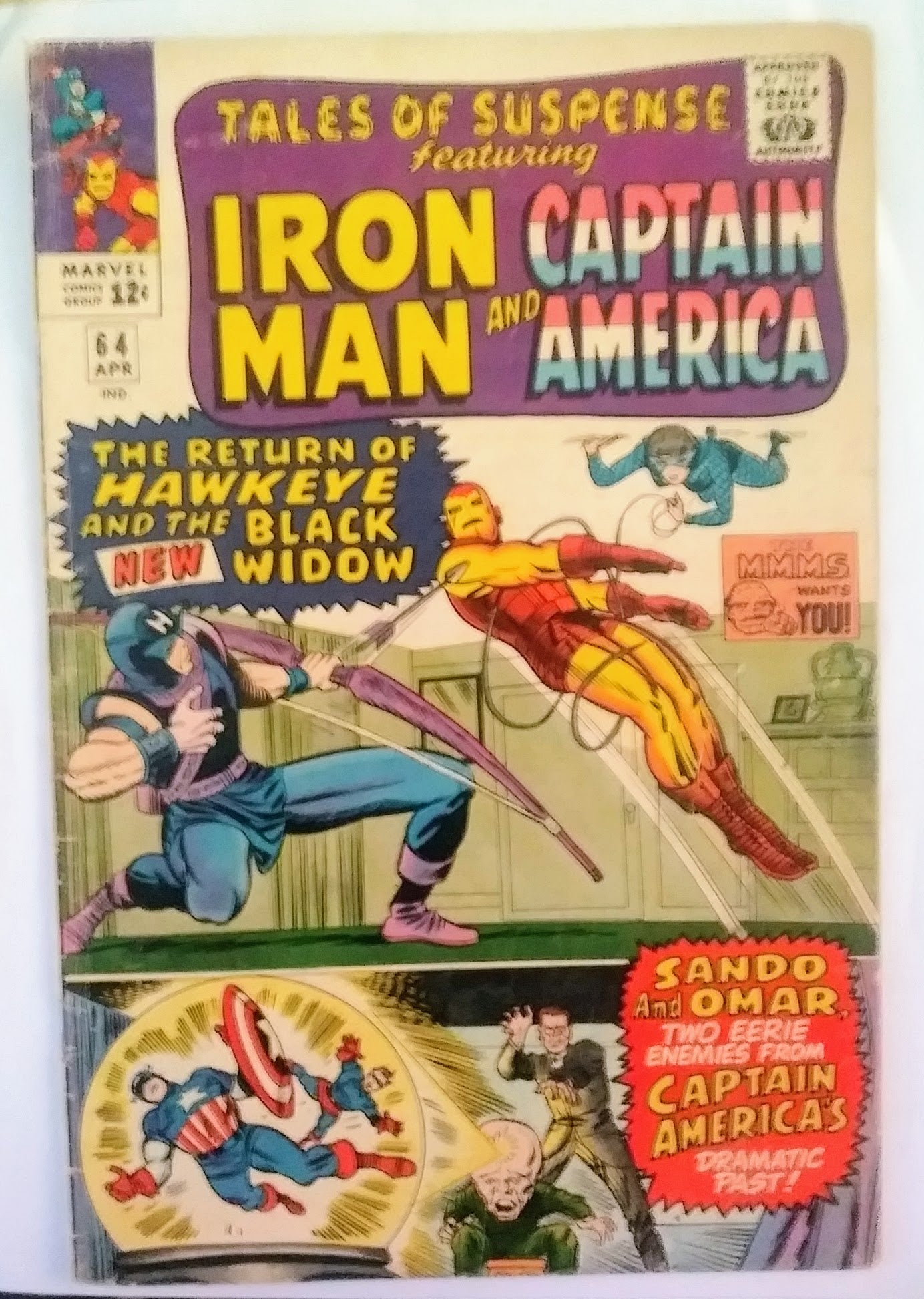Tales of Suspense #064, Marvel Comics (April 1965, VG)