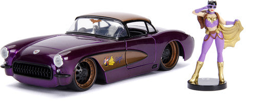 DC Bombshells Batgirl & 1957 Chevy Corvette Die-cast
