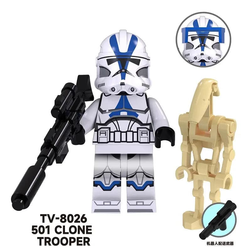 Star Wars Lego Custom Minifigure - 501st Clone Trooper