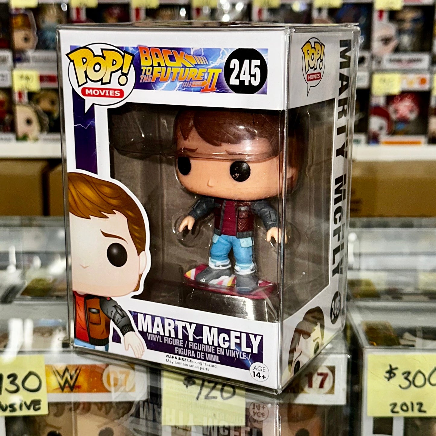 Movies Funko Pop! - Marty McFly On Hoverboard #245 Back to the Future 2015 Vaulted Exclusive