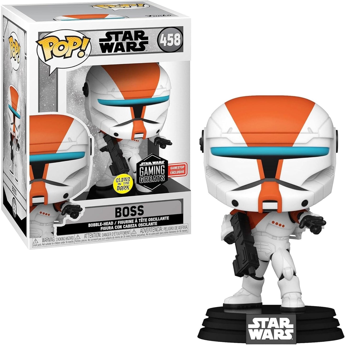 Star Wars Funko Pop! - Republic Commando - Boss (Glow) Vinyl Figure