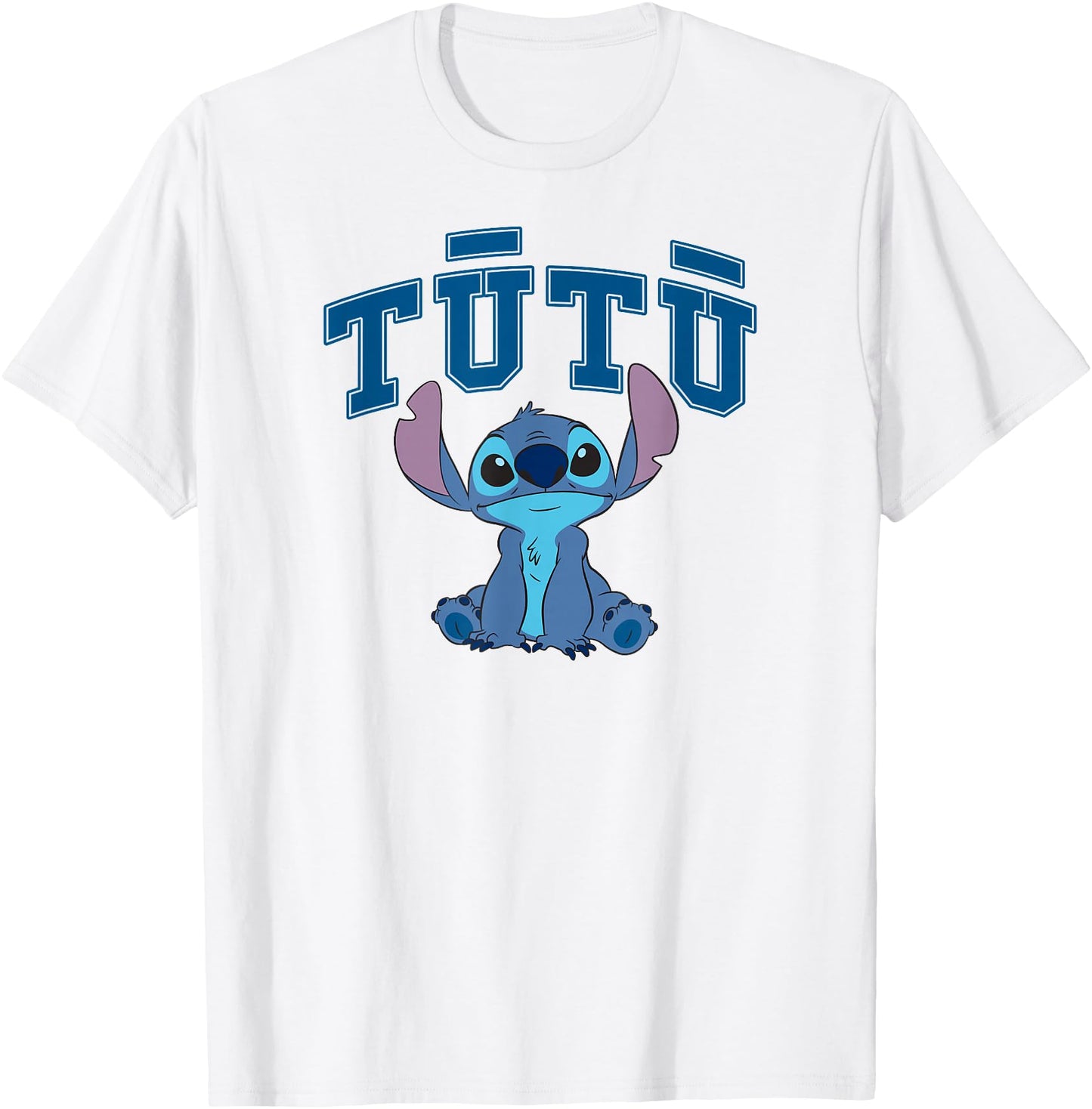 Disney T-Shirt - Lilo & Stitch Tutu Cute Stitch Big Chest Text Logo