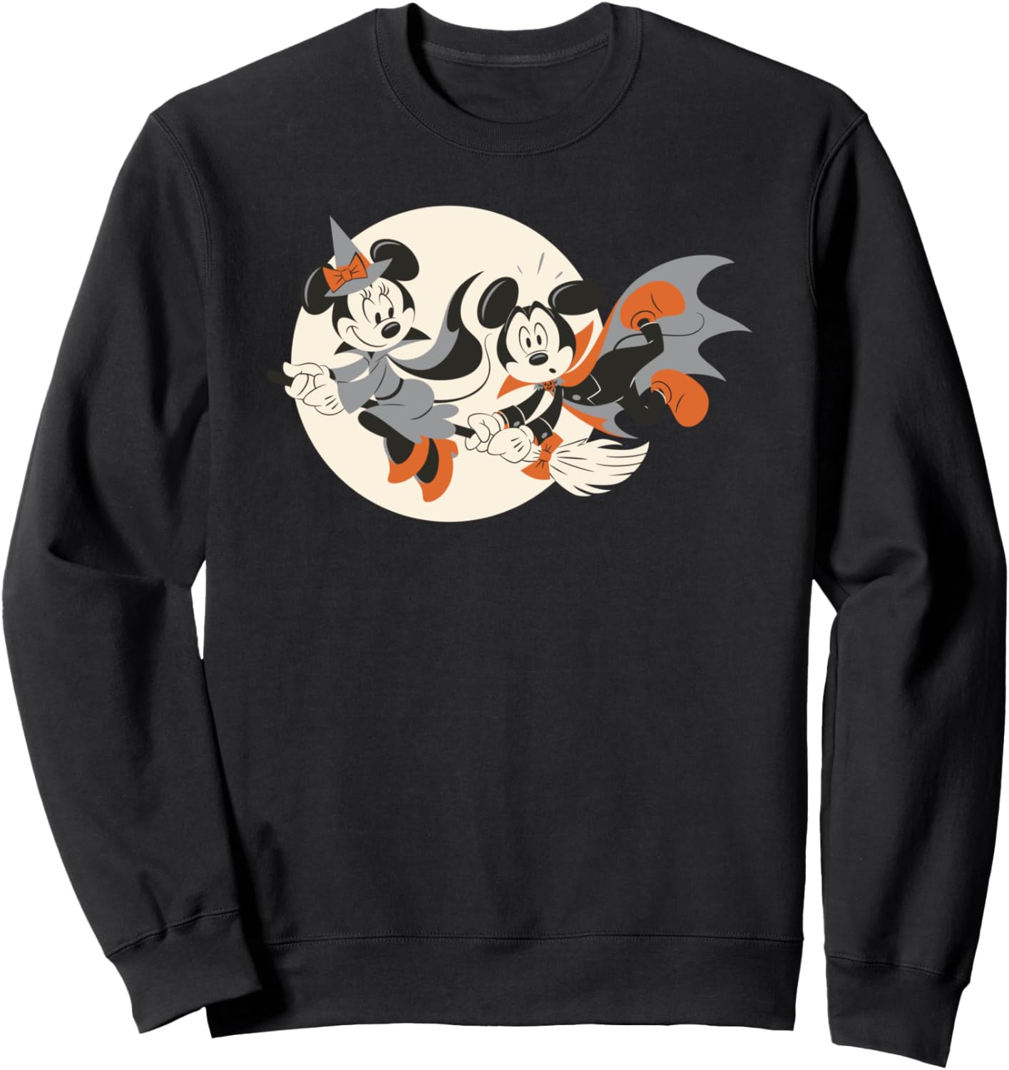 Disney Sweatshirt - Halloween Mickey and Minnie Flying