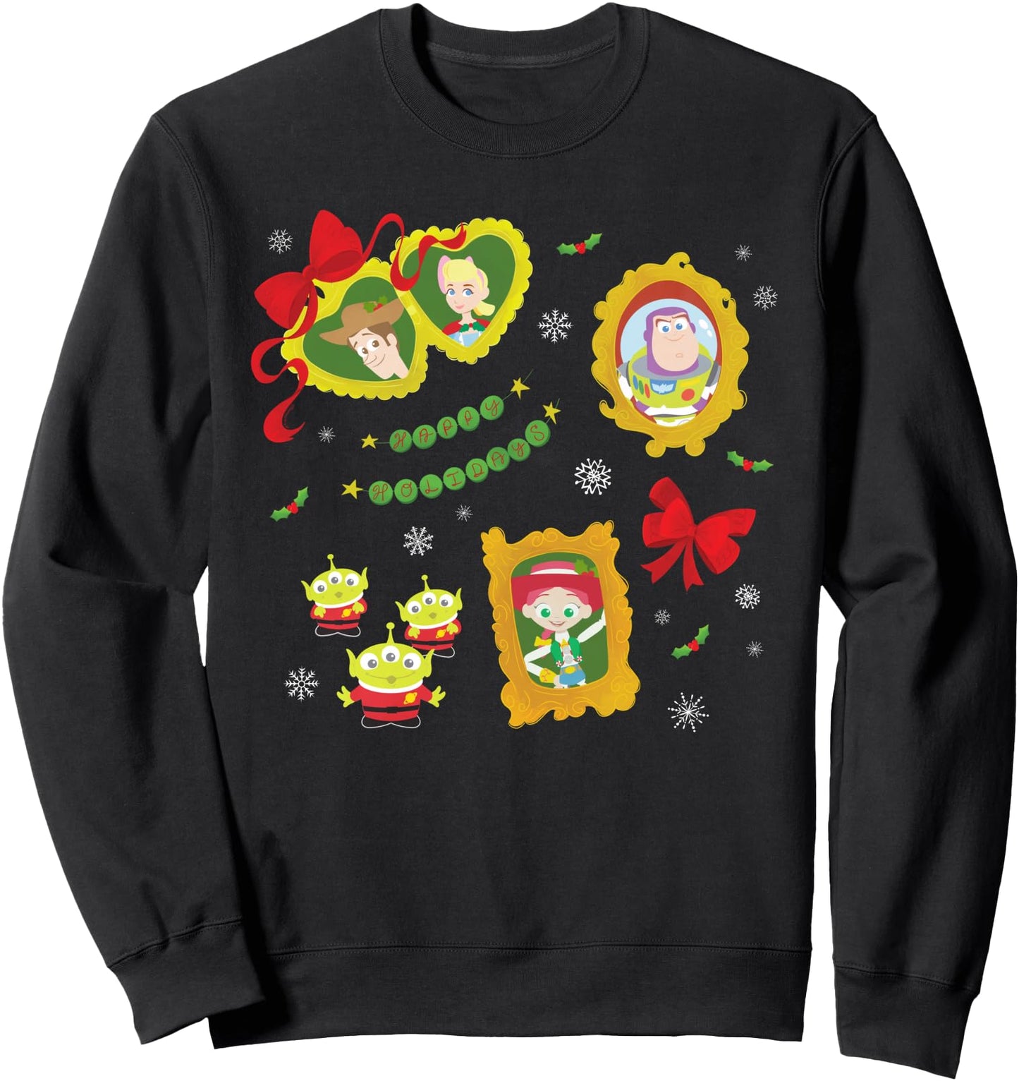 Disney Sweatshirt - Toy Story Happy Holidays Christmas Coquette
