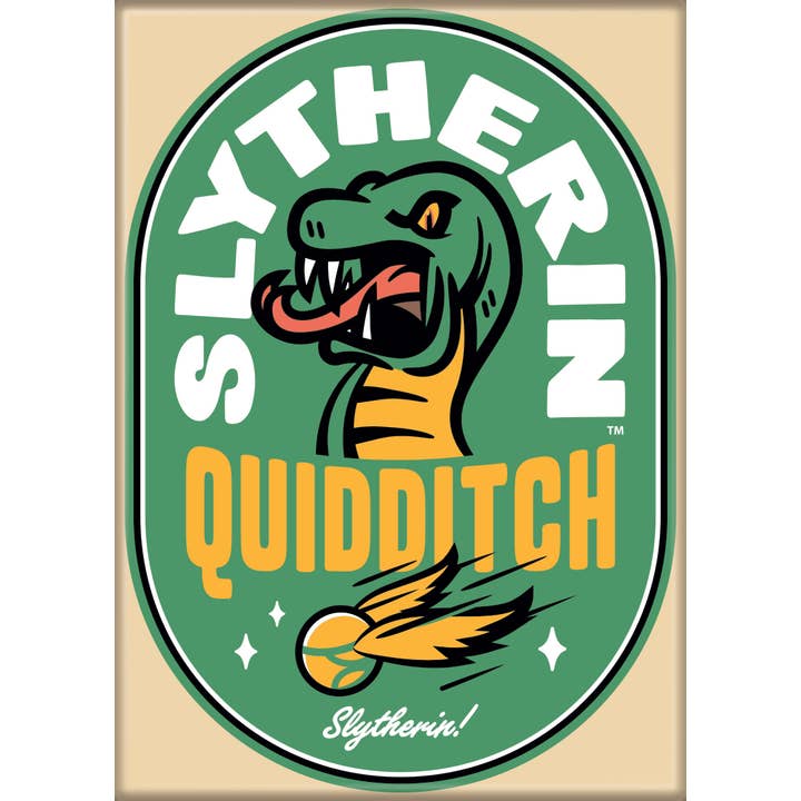 Harry Potter Slytherin Quidditch Stamp Magnet
