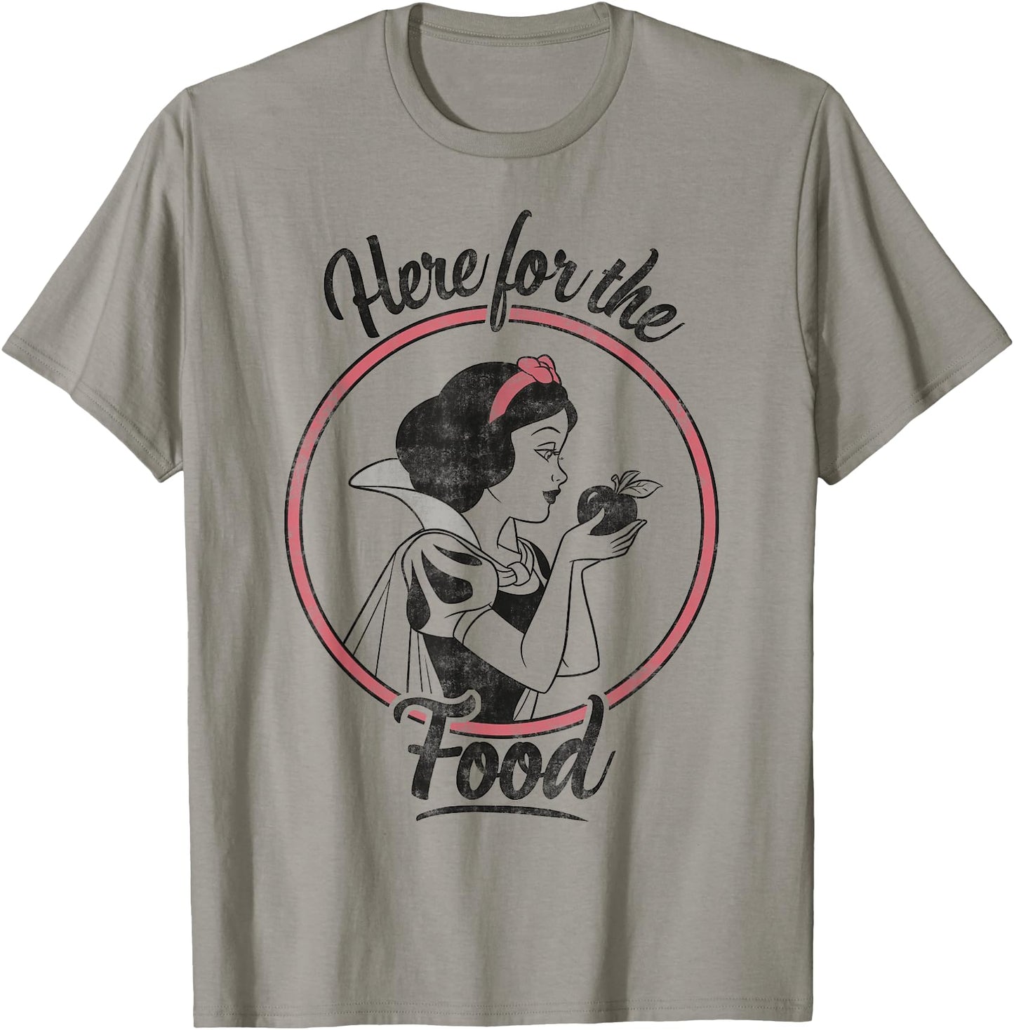 Disney T-Shirt - Snow White Here For The Food Sketch Graphic