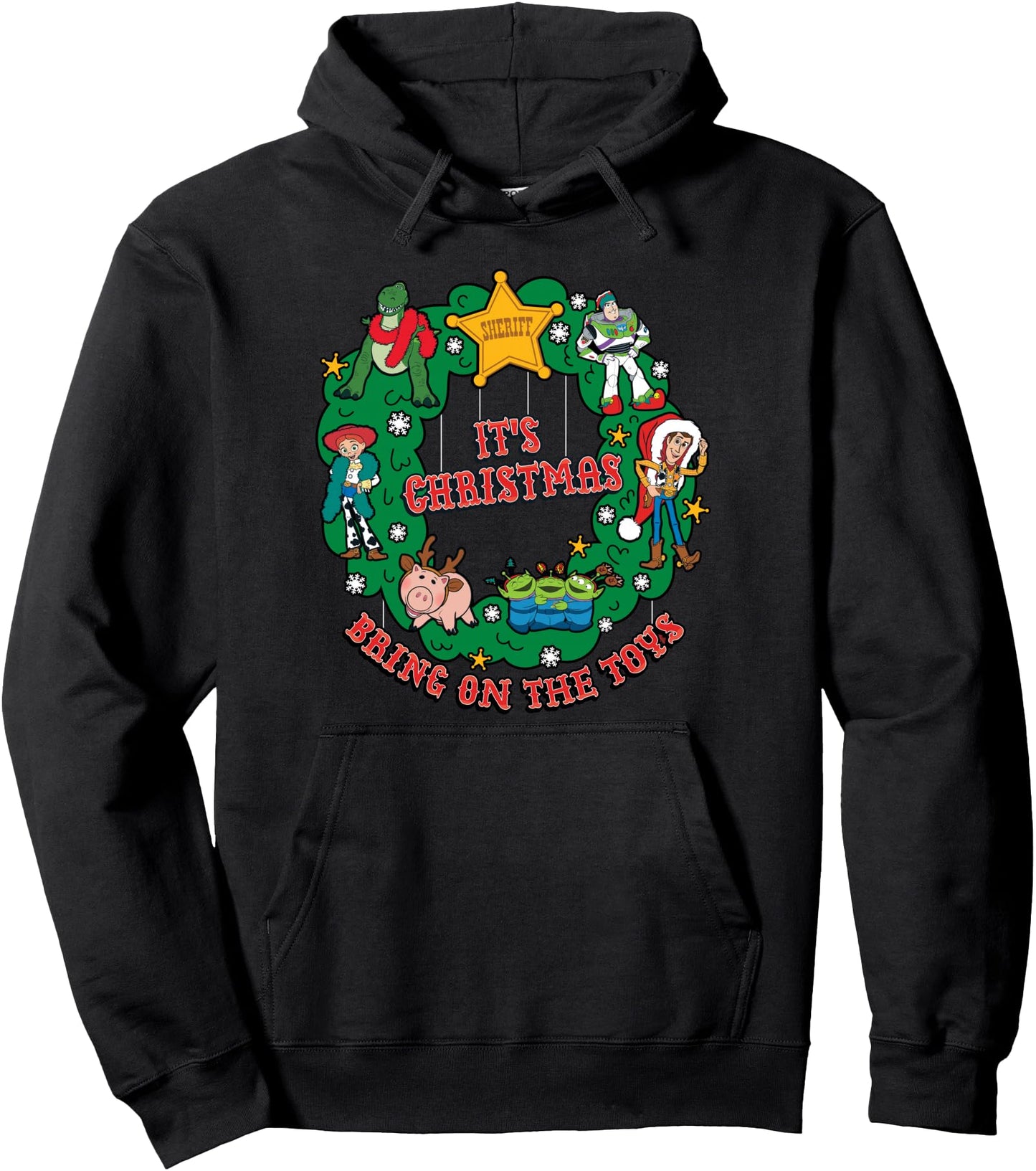 Disney Hoodie - Toy Story It's Christmas, Bring on the Toys Pullover