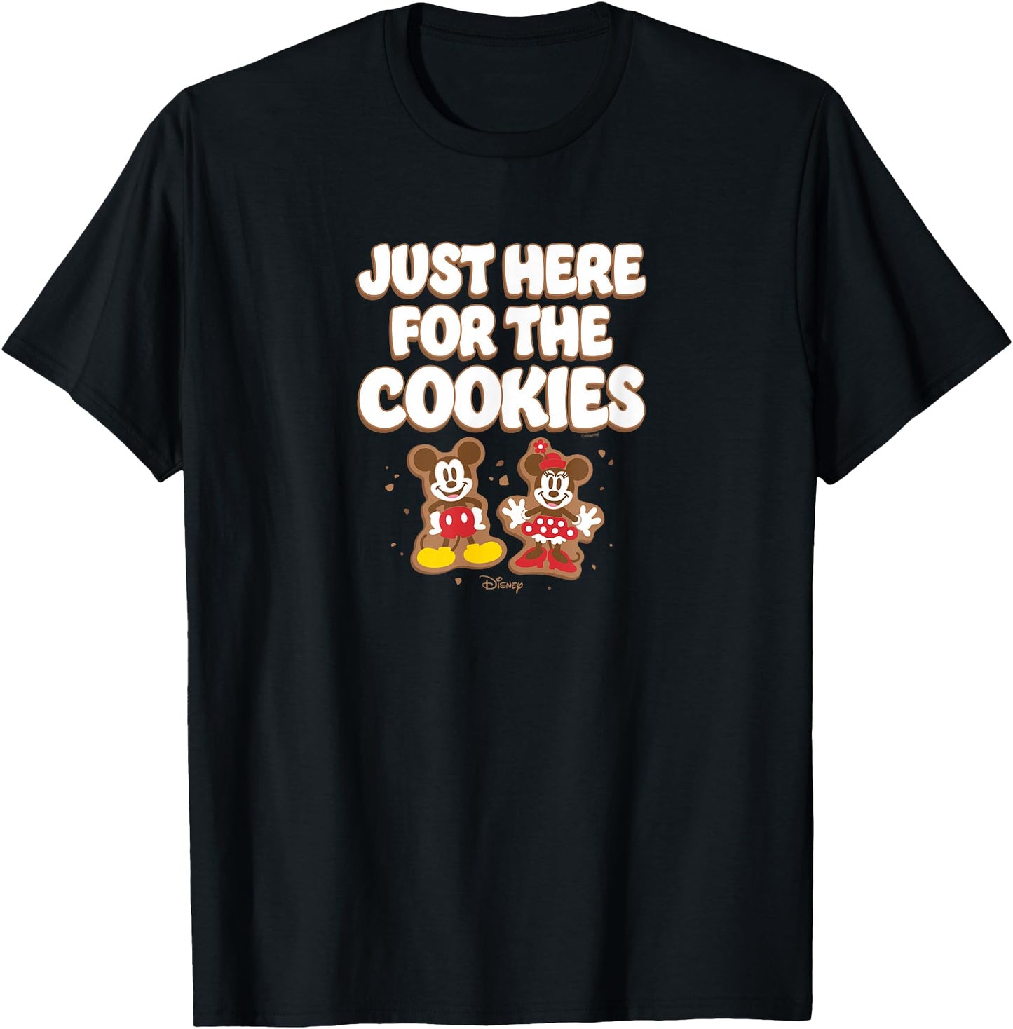 Disney T-Shirt - Mickey Minnie Just Here For The Cookies