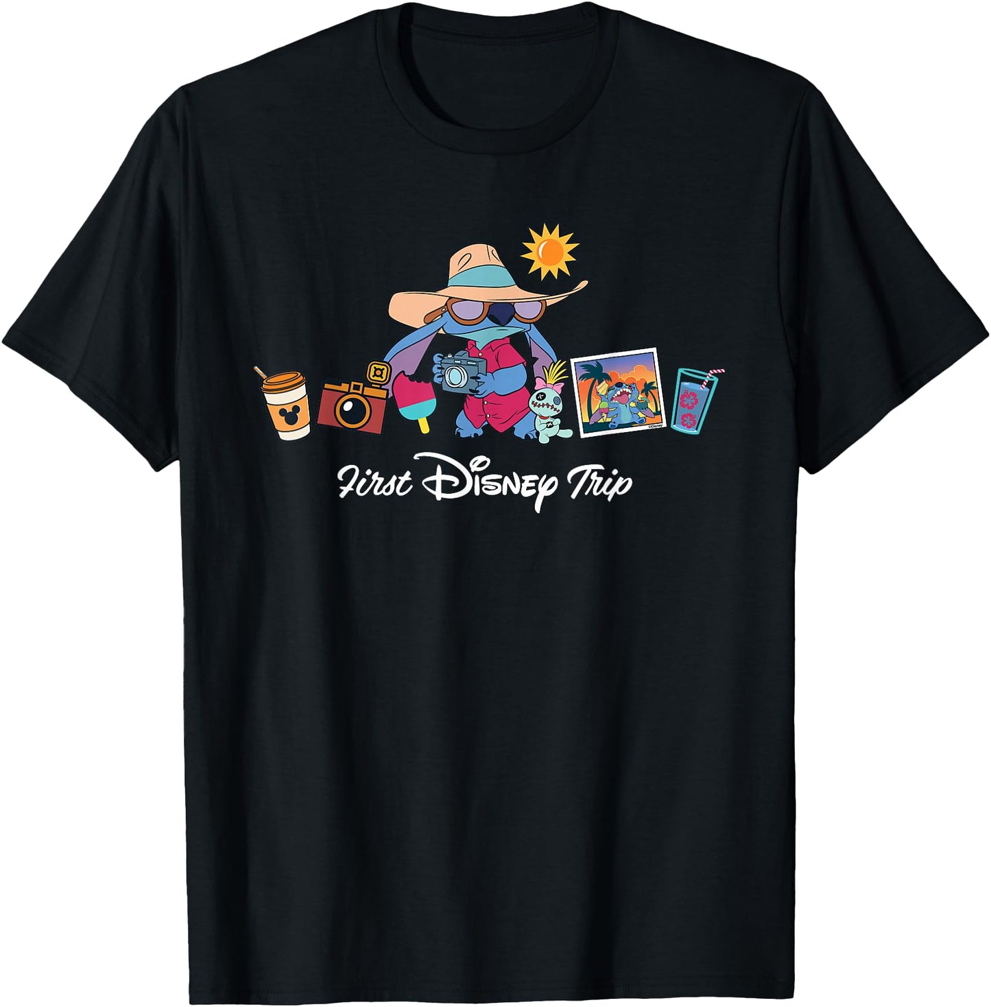 Disney T-Shirt - Stitch & Scrump First Disney Trip Vacation Matching