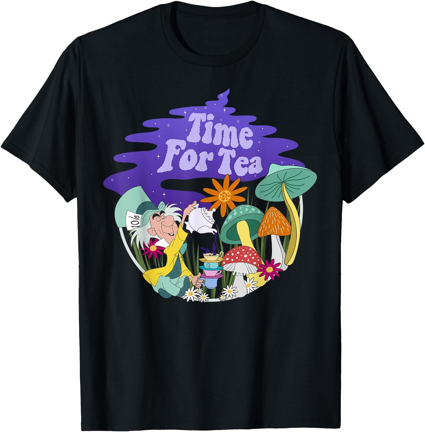 Disney T-Shirt - Alice In Wonderland Mad Hatter Time For Tea