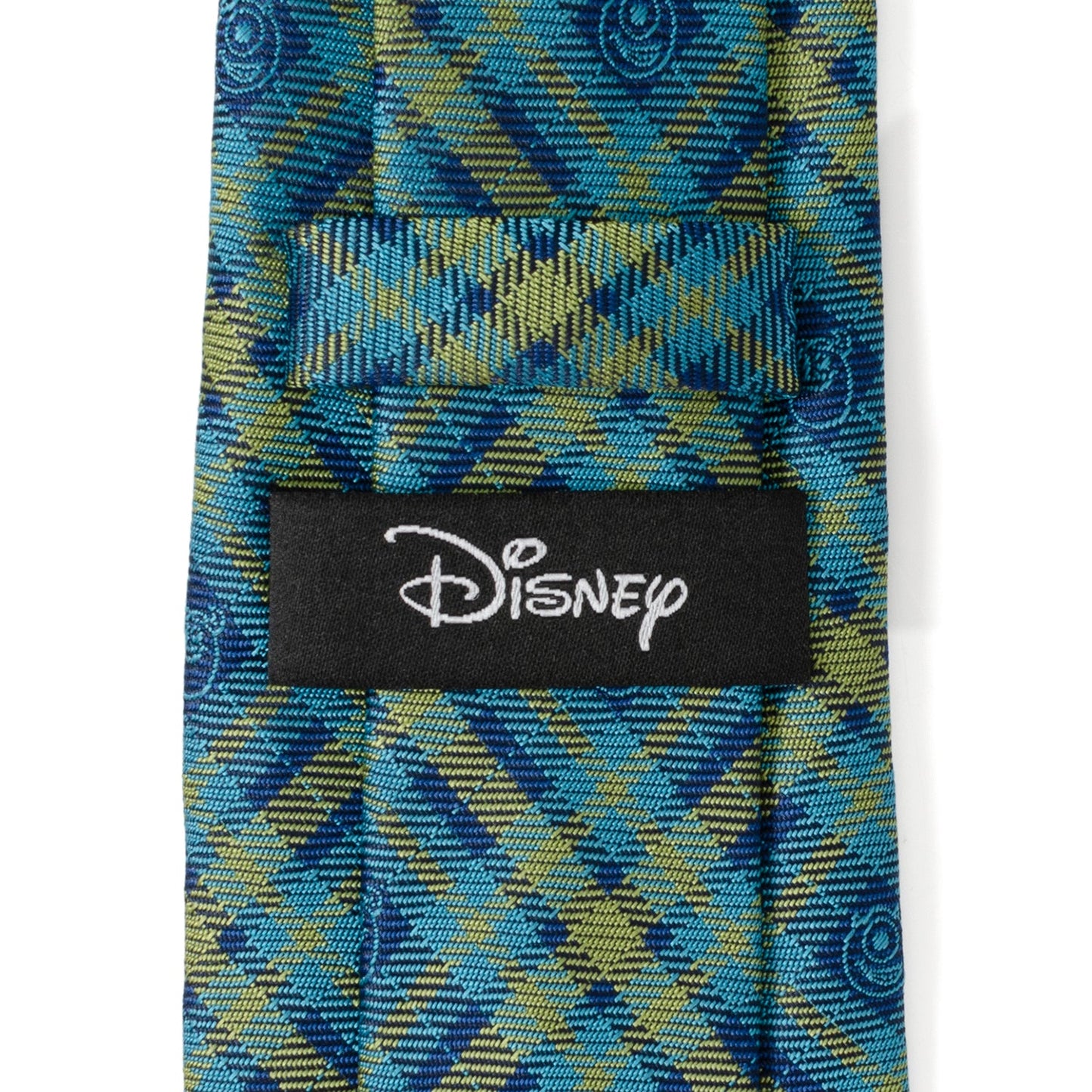 Disney Pixar Monsters Inc. Plaid Blue and Green Tie