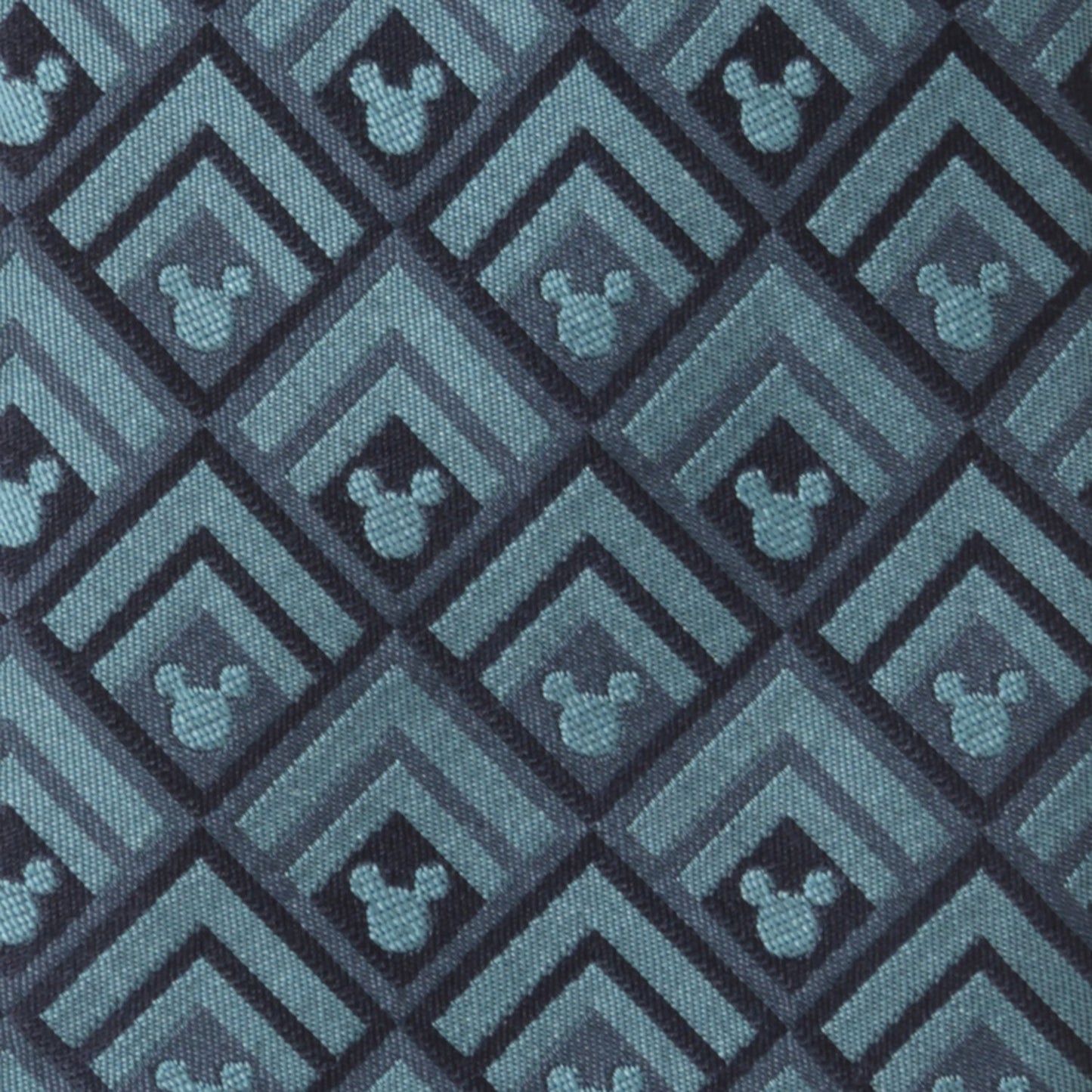 Disney Mickey Mouse Diamond Teal Men's Tie