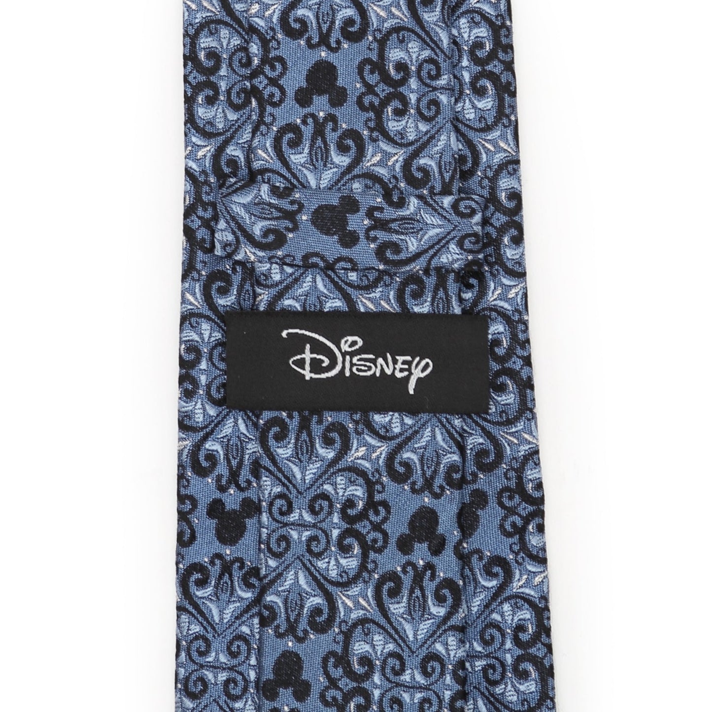 Disney Mickey Mouse Damask Tile Blue Men's Tie