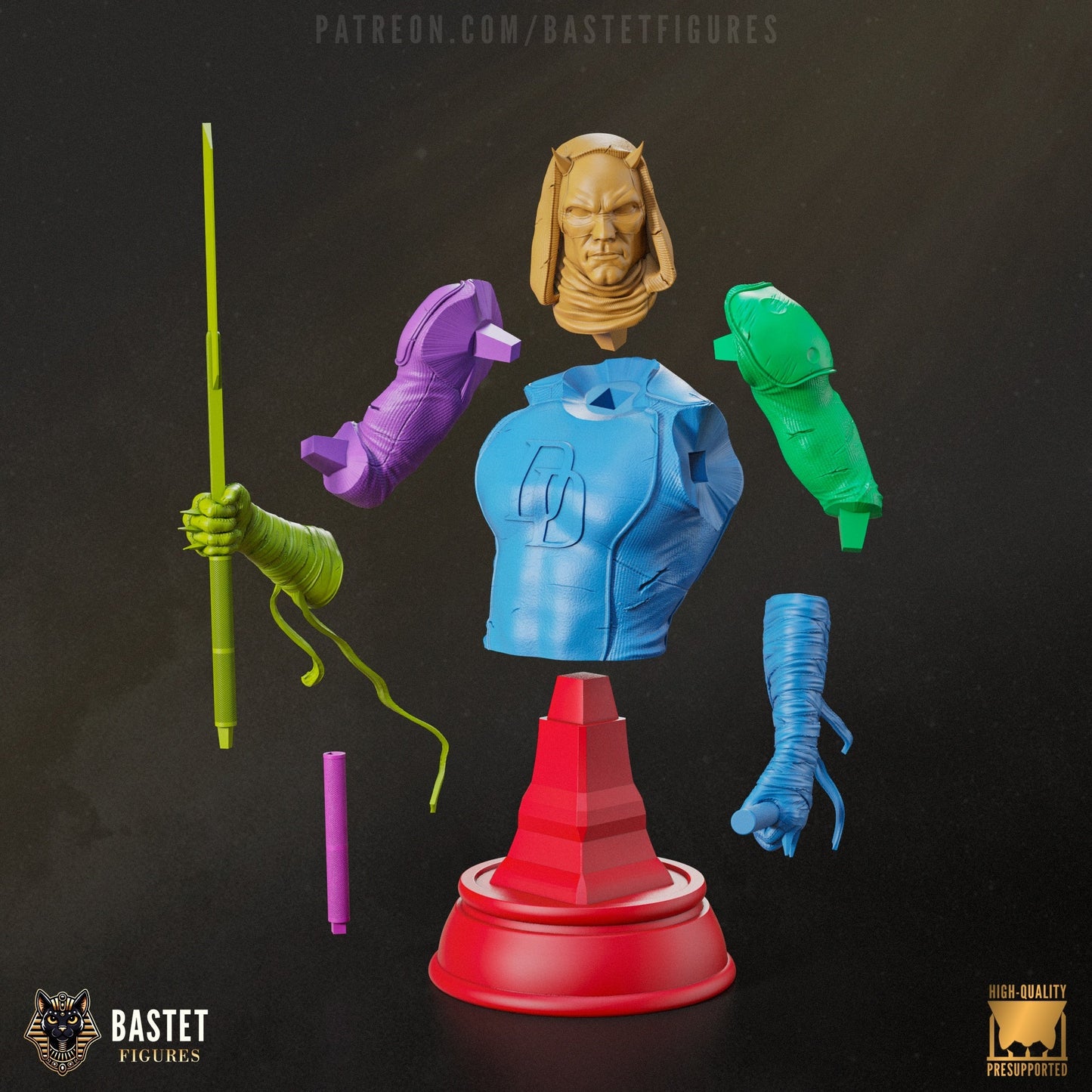 Marvel Comics Statue - Daredevil (1:8 Scale & Bust)