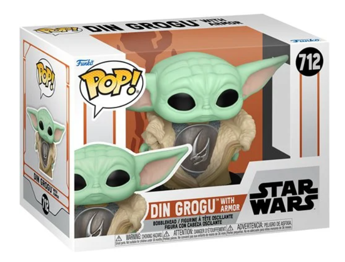 Star Wars Funko Pop! - Din Grogu with Armor Vinyl Figure #712