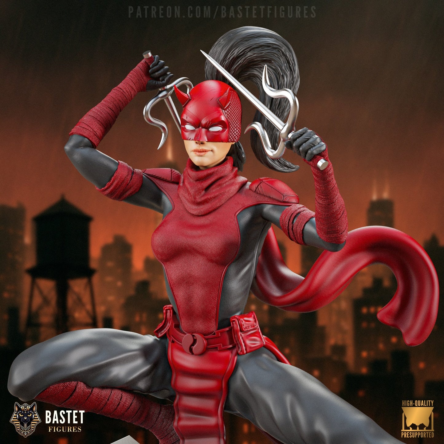 Marvel Comics Statue - Elektra (1:8 Scale & Bust)