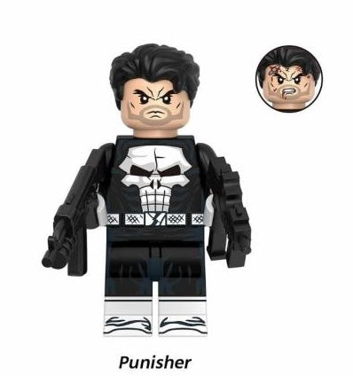 Marvel Lego Custom Minifigure - The Punisher (Comic Book Version)