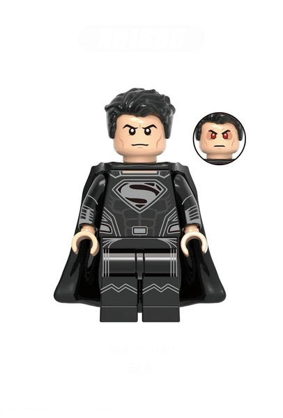 DC Lego Custom Minifigure - Superman (Black Suit)