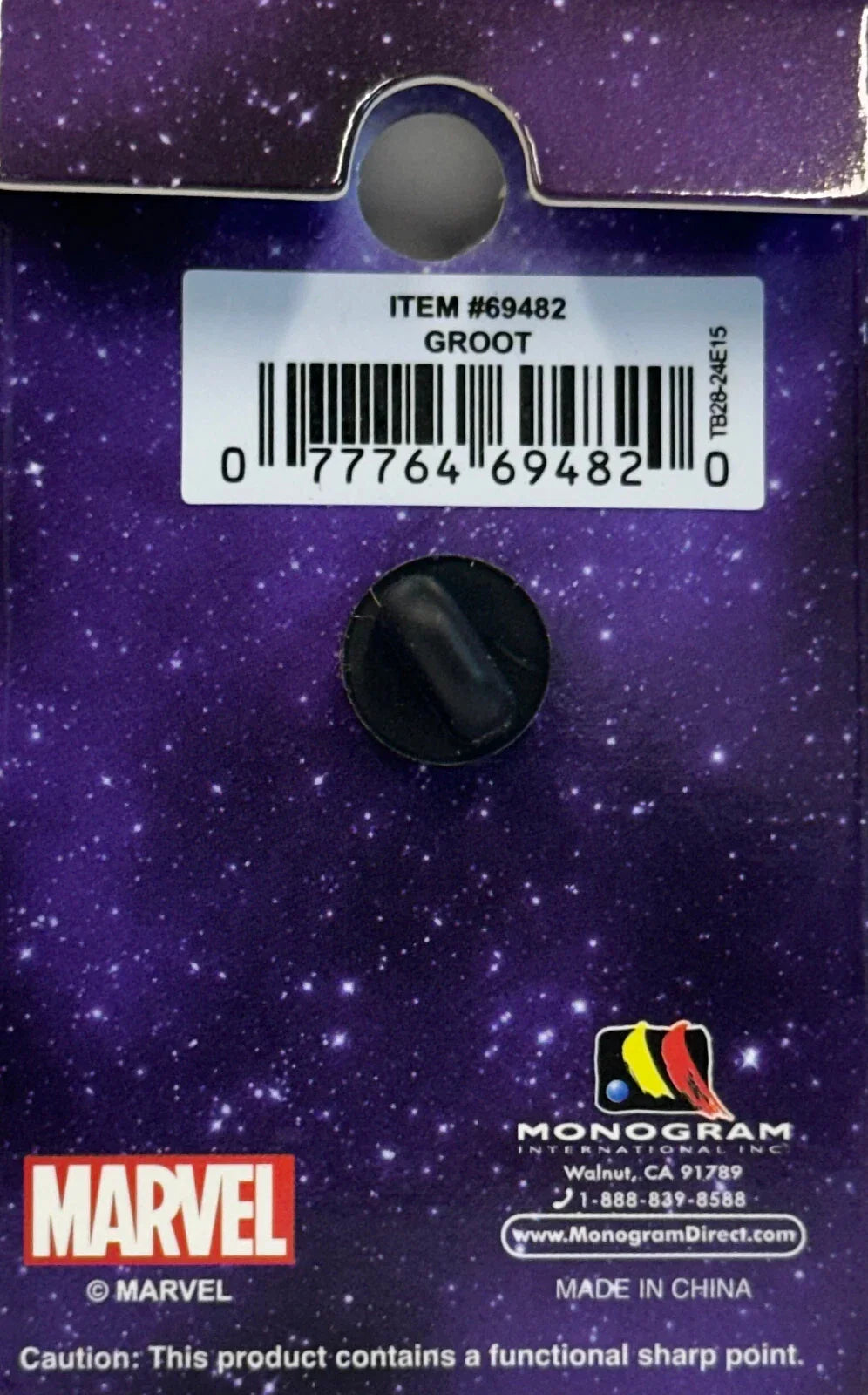 Marvel Groot Guardians of the Galaxy Enamel Pin