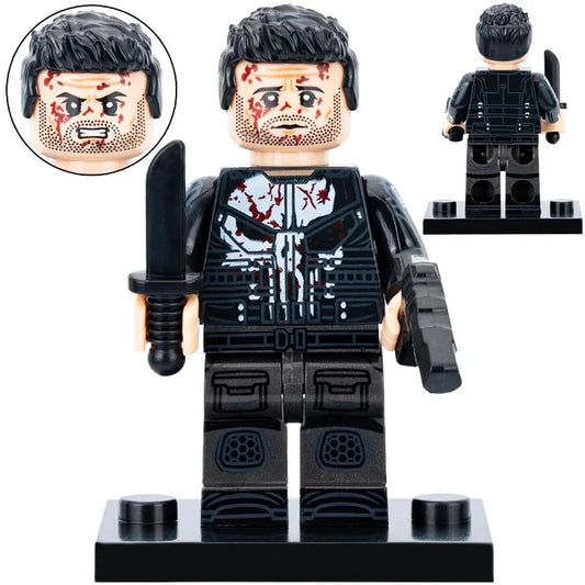 Marvel Lego Custom Minifigure - Punisher (Born Again)