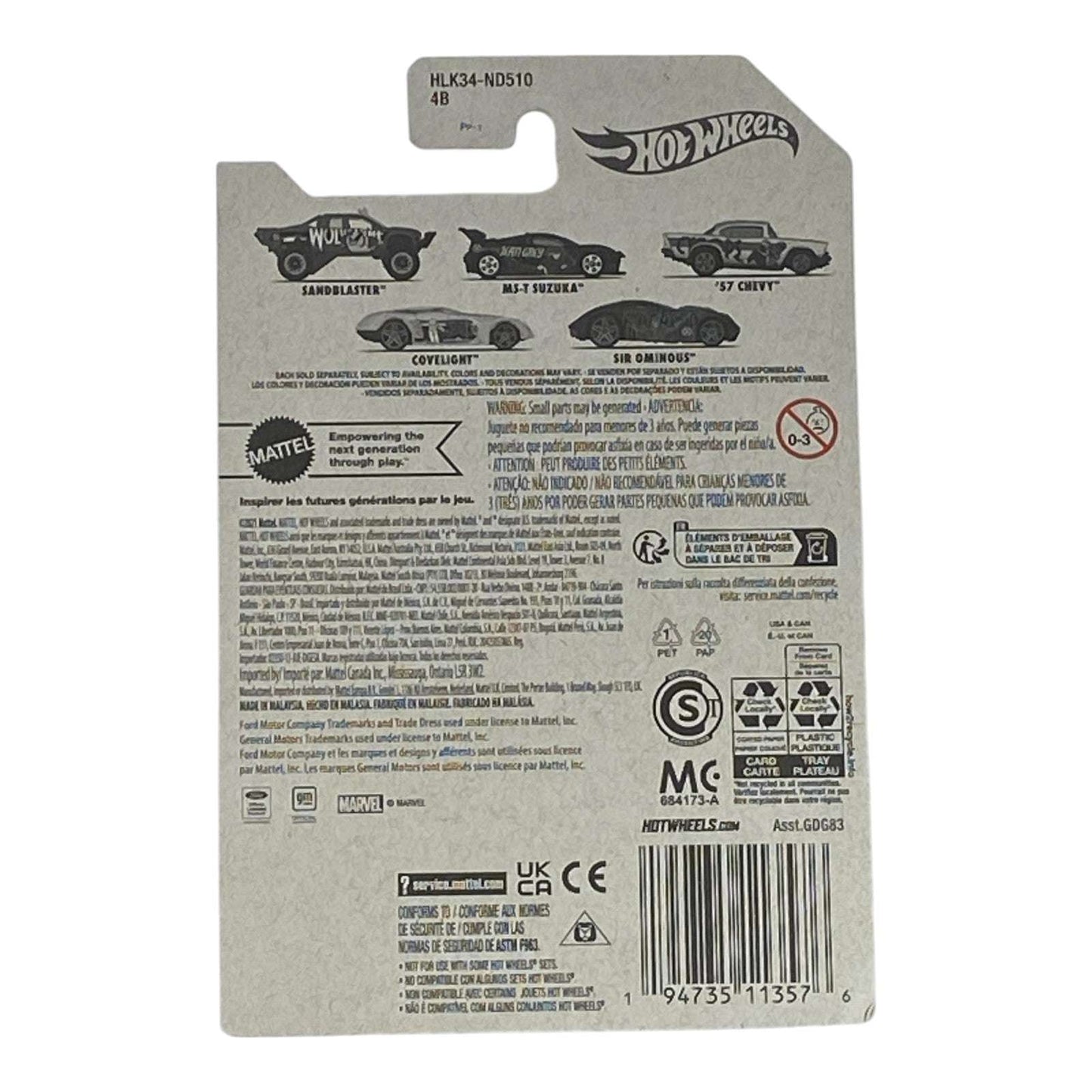 Marvel Hot Wheels Covelight - Professor X Marvel X-Men Series 4/5