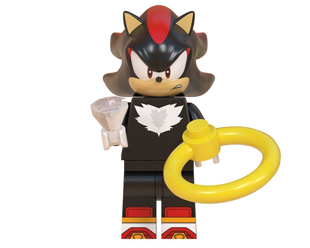 Games Lego Custom Minifigure - Shadow Sonic the Hedgehog