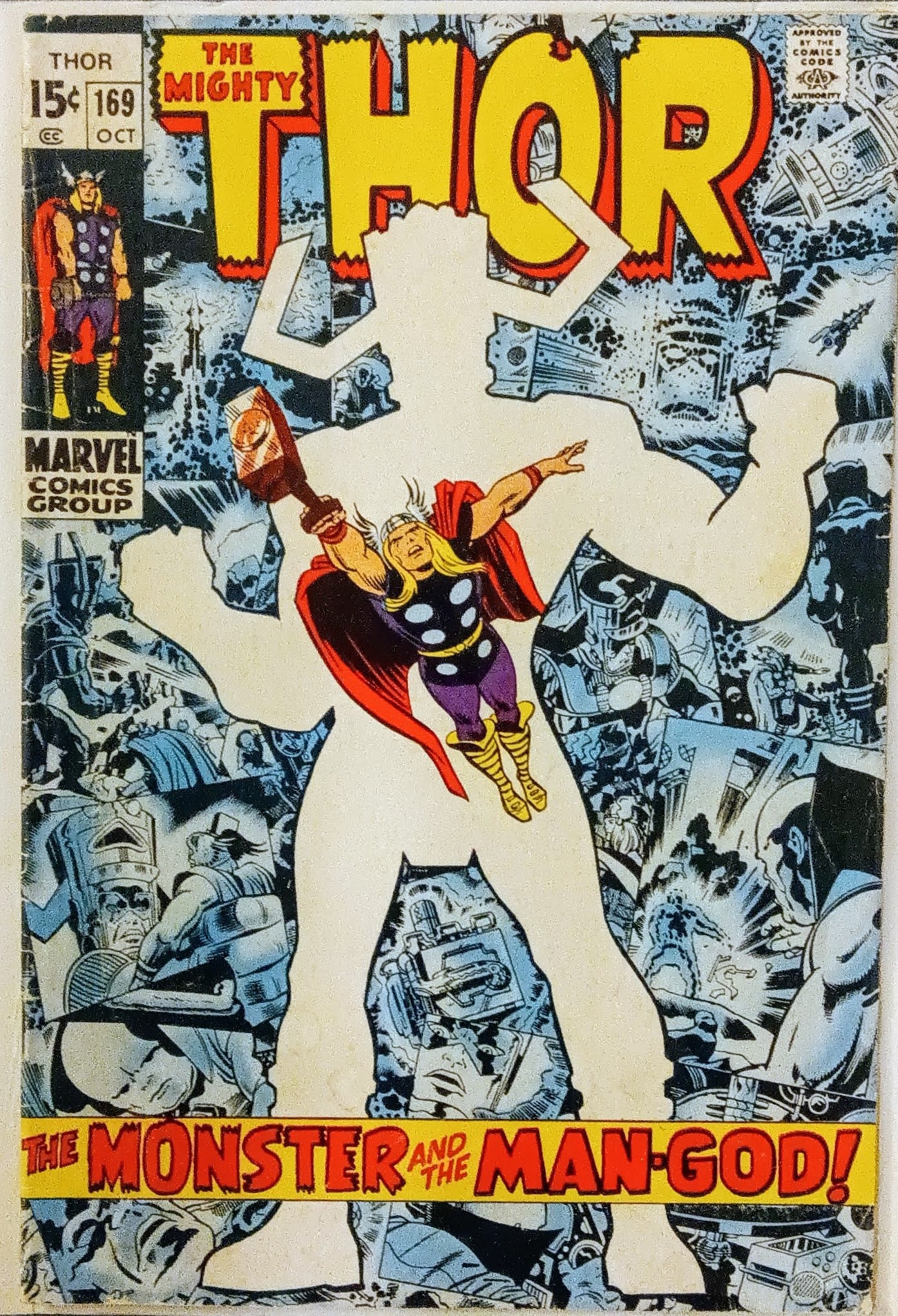 The Mighty Thor #169, Marvel Comics (October 1969, GD+)
