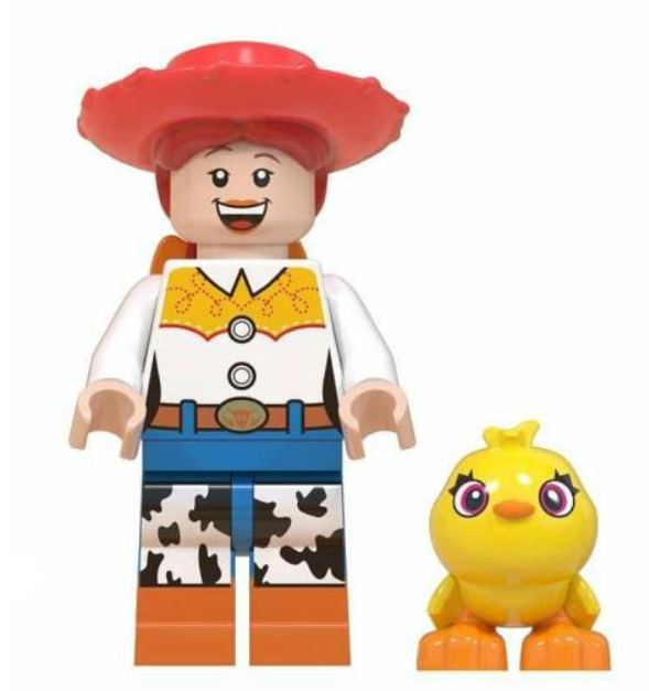 Disney Lego Custom Minifigure - Jessie with Chick