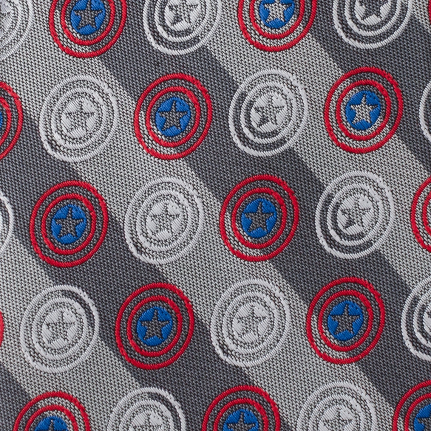 Marvel Captain America Gray Stripe Men's Tie