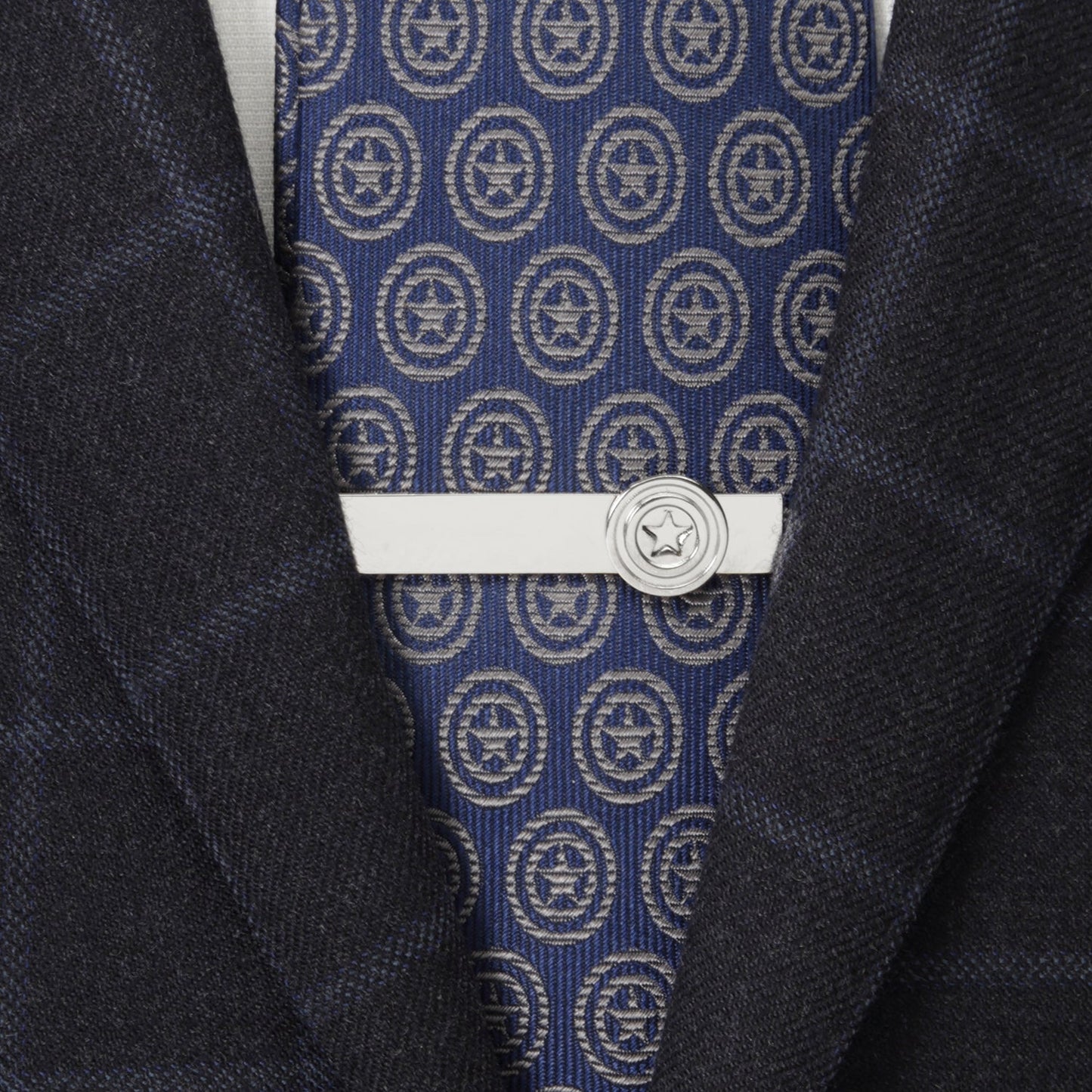 Marvel Captain America Hidden Message Tie Bar
