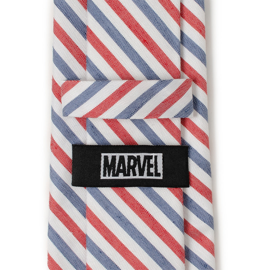 Marvel Captain America Striped White Men's Tie