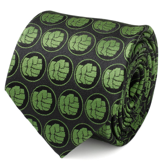 Marvel Hulk Black Men's Tie