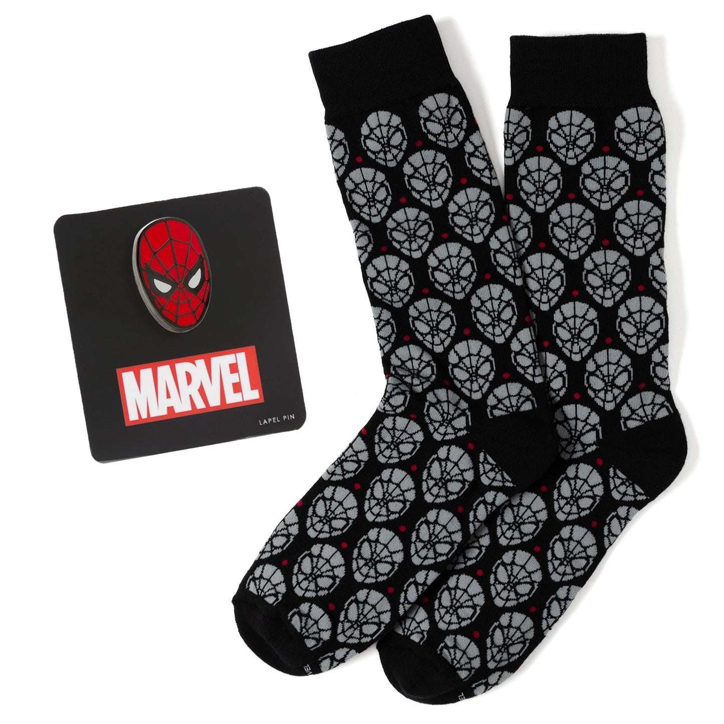 Marvel Spider-Man Dot Gray and Black Gift Set
