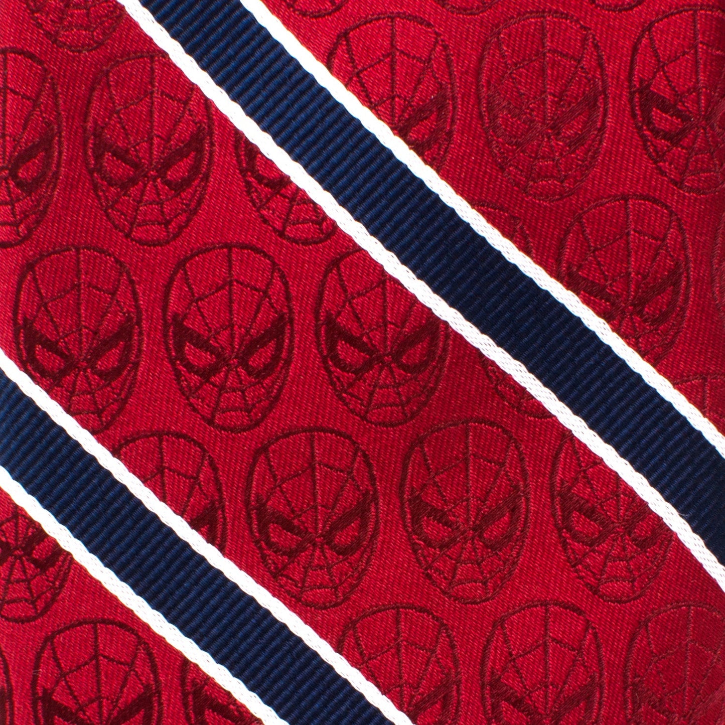 Marvel Spider-Man Red and Navy Stripe Men's Tie
