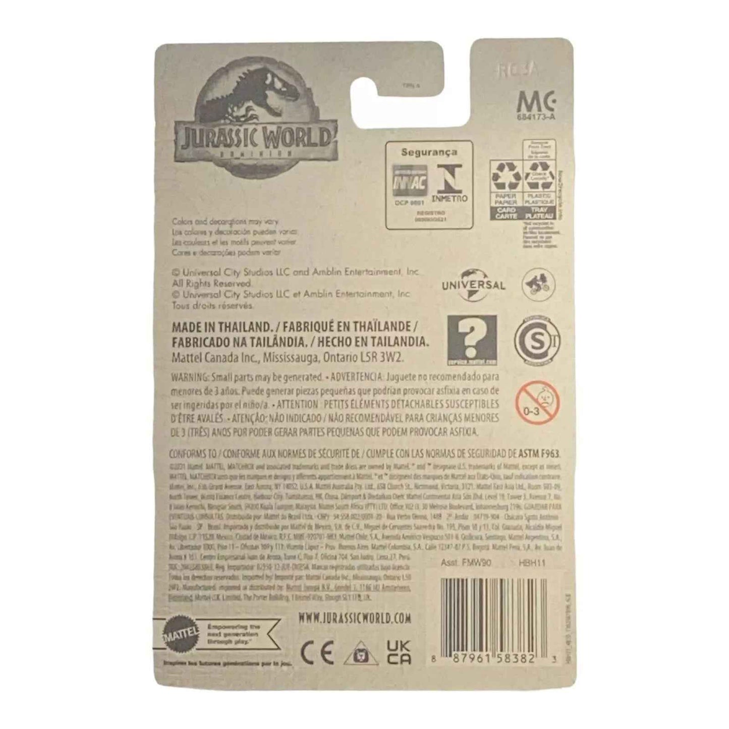 Movie Matchbox - Jurassic World Armored Action Transporter - Jurassic World Dominion Series