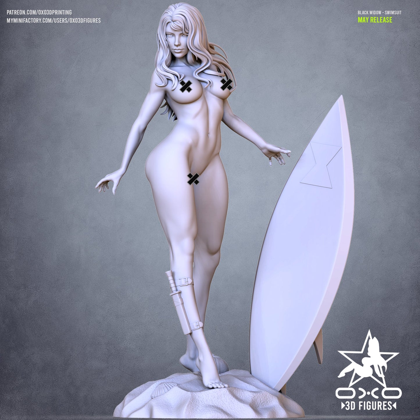 Marvel Comics Statue - Black Widow Swimsuit Edition (1:10 Scale, NSFW)