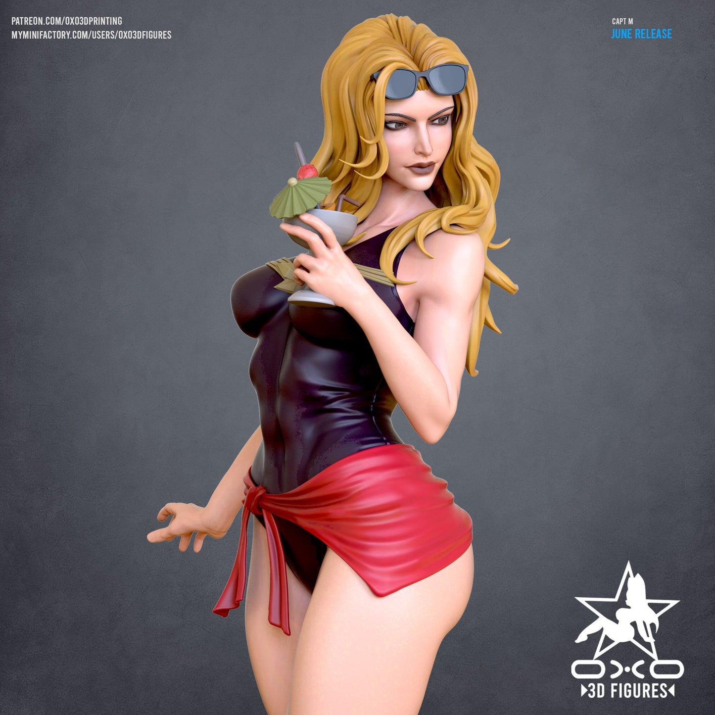 Marvel Comics Statue - Captain Marvel Swimsuit Edition (1:10 Scale, NSFW)
