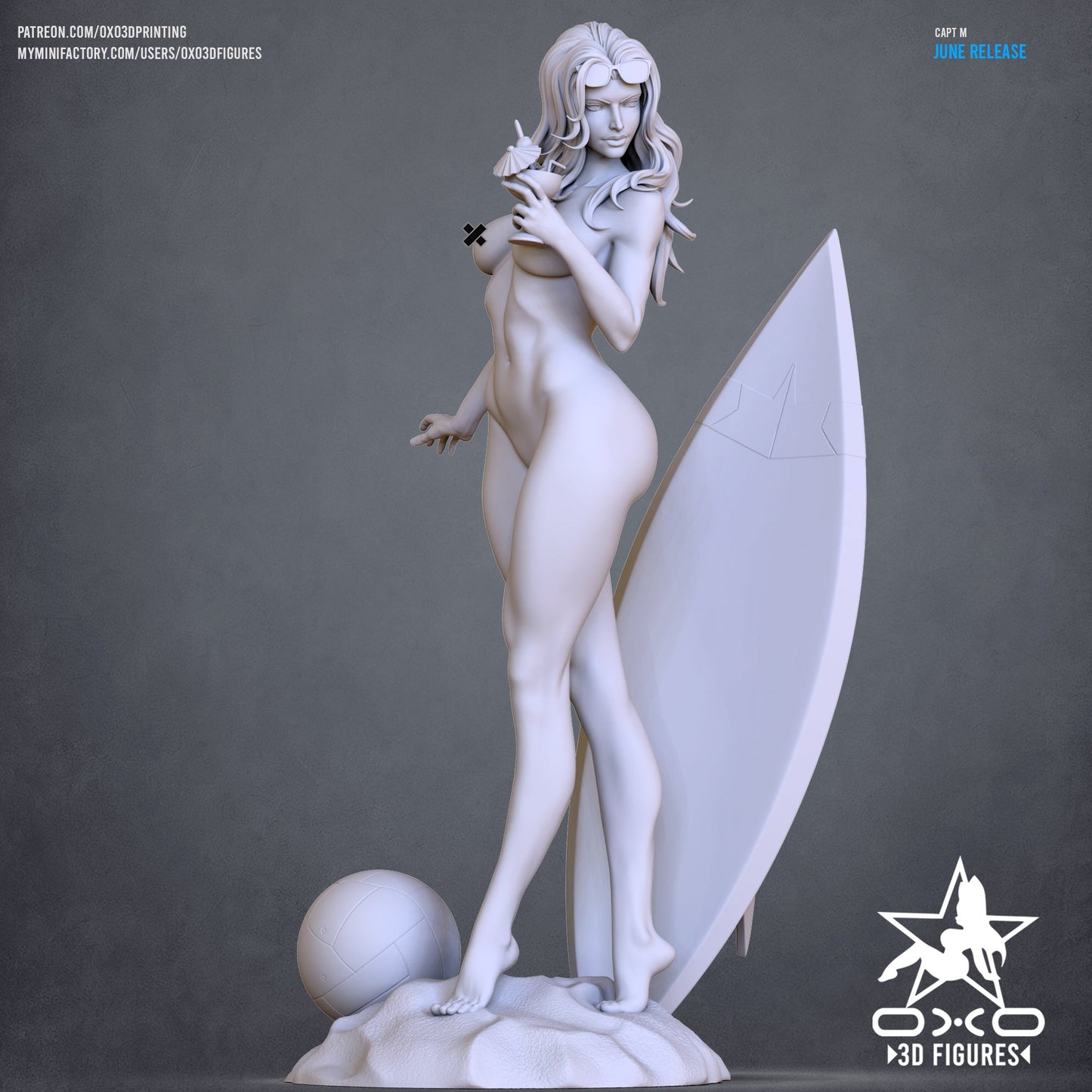 Marvel Comics Statue - Captain Marvel Swimsuit Edition (1:10 Scale, NSFW)