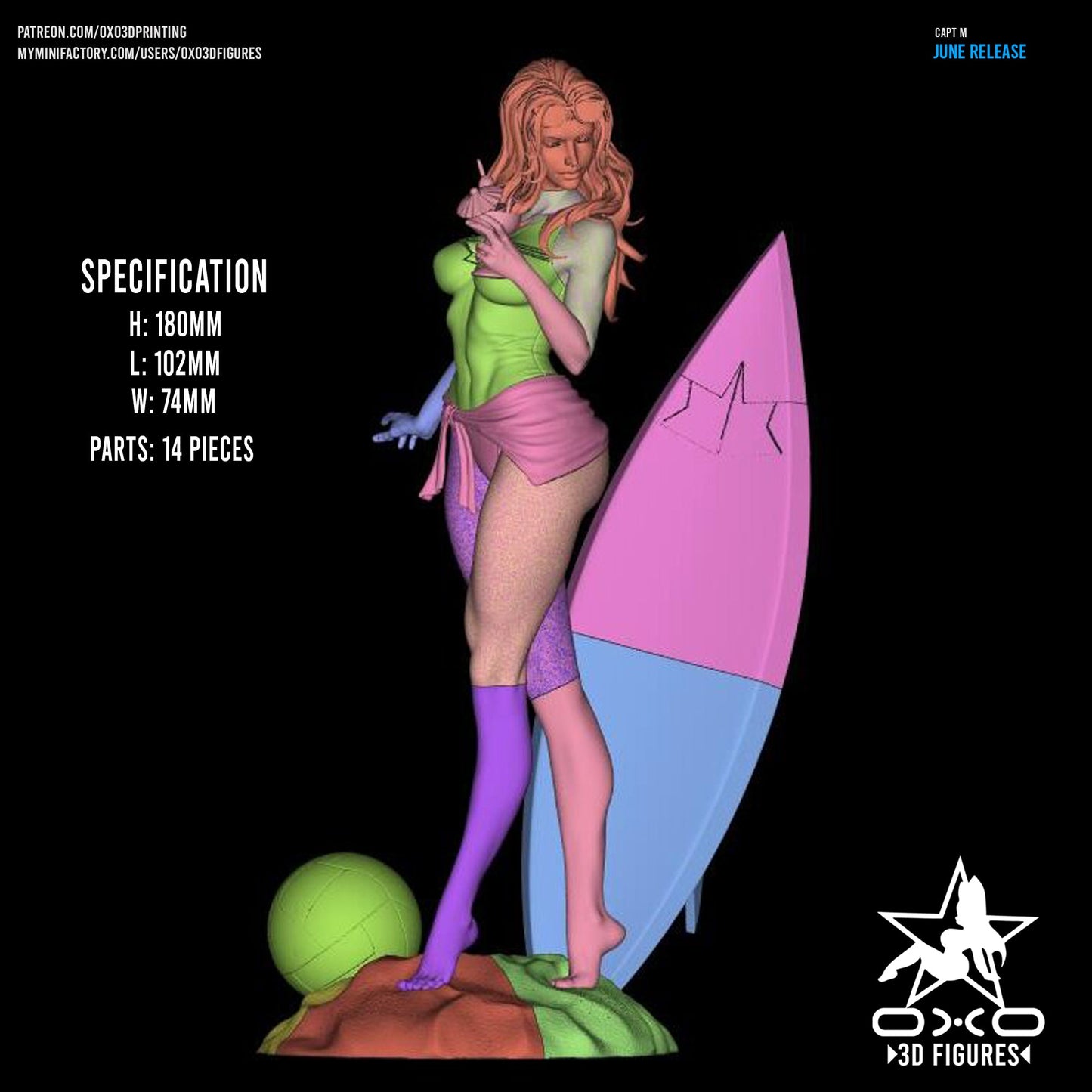 Marvel Comics Statue - Captain Marvel Swimsuit Edition (1:10 Scale, NSFW)