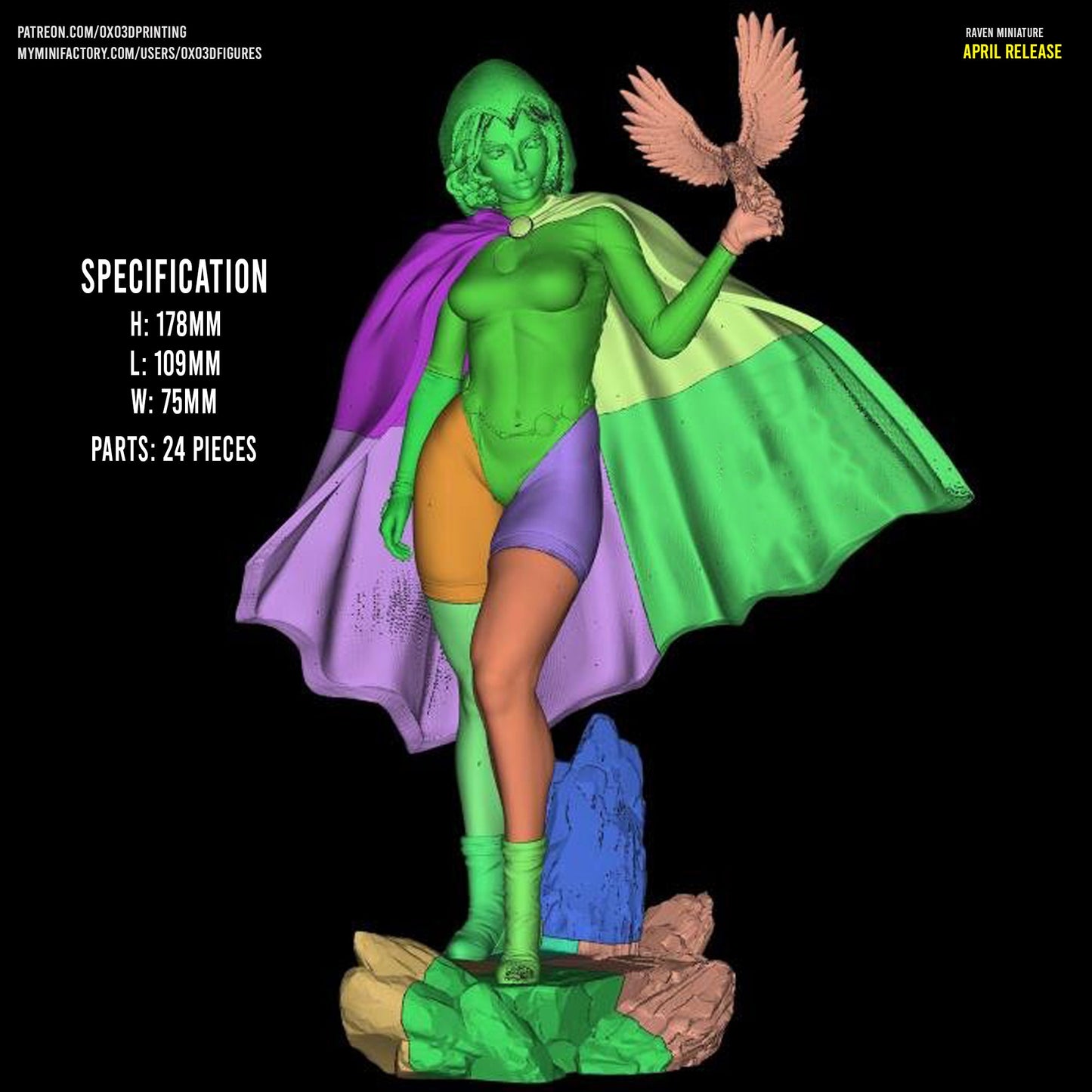 DC Comics Statue - Raven - Teen Titans (1:10 Scale, NSFW)